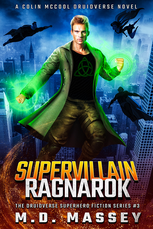 Supervillain Ragnarok superhero fiction novel cover