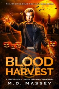 Blood Harvest Halloween urban fantasy novel cover