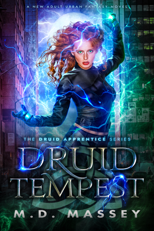 Druid Tempest urban fantasy novel cover by MD Massey